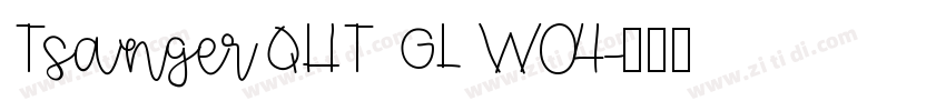 TsangerQHT GL W04字体转换
